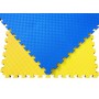 Мат татами 100*100*3 см Eva-Line Extra Quality синий/желтый Плетёнка 100 кг/м3 (будо-мат, даянг) ТОЛЬКО ОПТ
