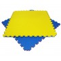 Мат татами 100*100*2,6 см Eva-Line Extra Quality синий/желтый Плетёнка 100 кг/м3