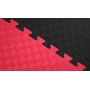 Мат татами 100*100*4 см Eva-Line Extra Quality черный/красный Плетёнка 100 кг/м3 (будо-мат, даянг)