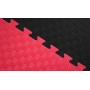 Мат татами 100*100*2 см Eva-Line Extra Quality черный/красный Плетёнка 100 кг/м3 (будо-мат, даянг)