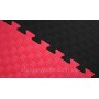 Мат татами 100*100*2.6 см  Eva-Line Extra Quality черный/красный Плетёнка 100 кг/м3 (будо-мат, даянг)