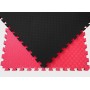 Мат татами 100*100*2.6 см  Eva-Line Extra Quality черный/красный Плетёнка 100 кг/м3 (будо-мат, даянг)