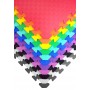 Коврик пазл Мягкий пол 50*50см Evaline оранжевый